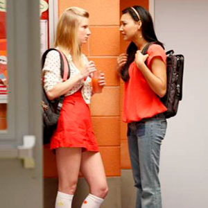 Heather Morris, Naya Rivera, Glee Heather Morris, Naya Rivera, Glee